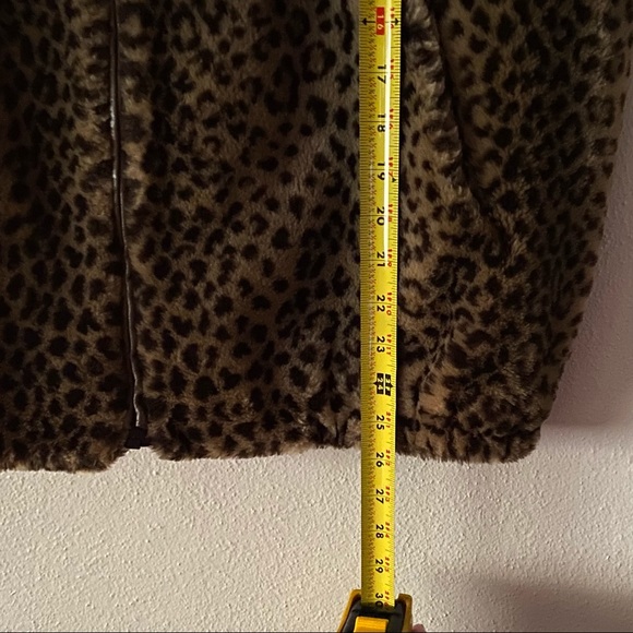 Maxx Meren Vintage Faux Leopard Vest Pockects SML - Picture 8 of 8
